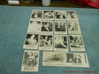 16 Vintage 1964 Leak Munsters Mumbles Trading Cards For One Money (nr)