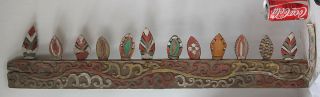 Cobra Heads 12 Snake Wood Wall Decoration Chic Carving Antique Shabby Vintage