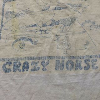 RARE VINTAGE NEIL YOUNG T - shirt XL Zuma Crazy Horse Music Tour Wow 6