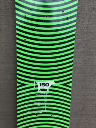 Vintage GNU Vertigo Snowboard green 3