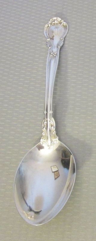 Antique 1895 Gorham Sterling Silver Chantilly Table Serving Spoon 8.  5 " Mono M