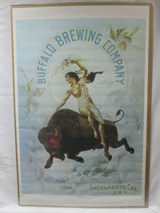 Buffalo Beer Brewing Co.  Ad Print Vintage Poster Bar Garage Cng404