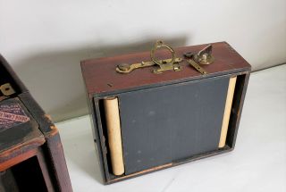 Rare 1890 ' s Kodak No 4 folding box camera Eastman Company Sector plate shutter 5