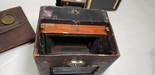 Rare 1890 ' s Kodak No 4 folding box camera Eastman Company Sector plate shutter 6