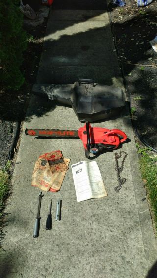 Vintage Homelite 150 Automatic Chainsaw W/ Case 16”,  Rare