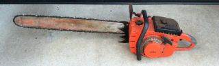 Rare Vintage Collectors Saw Homelite 1050 Chainsaw With 36” Bar