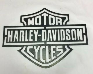 Vintage Metal Harley Davidson Cut Out Sign Large Size