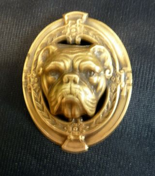 Charming Joseff Of Hollywood Bull Dog Brooch/ Pendant