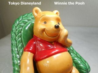 Tokyo Disneyland Winnie The Pooh Pottery Piggy Bank Vintage Tdl