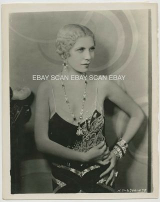 Lilyan Tashman York Nights Gorgeous Vintage Linen Back Portrait Photo