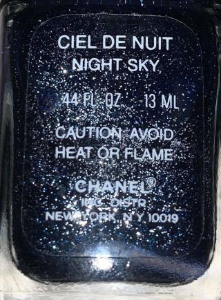 Chanel Nail Polish Ciel De Nuit Night Sky Rare Limited Edition Vintage 1996/97