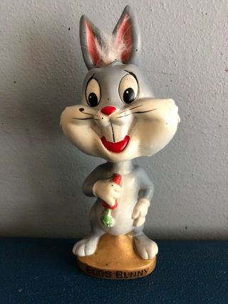 (vtg) 1960s Warner Bros Bugs Bunny Nodder Bobblehead Doll Japan Looney Tunes