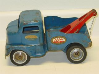 Vintage Tonka Official Service Truck,  1953 Pressed Steel Wrecker,  Tow