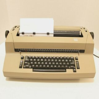 Vintage Ibm Selectric Ii 2 Correcting Typewriter Tan W/ Cover