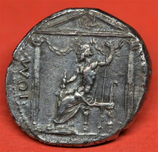 EXTREMELY RARE SILVER DENARIUS,  CIVIL WARS: PRO - VITELLIAN FORCES IN GAUL,  AD 69 2
