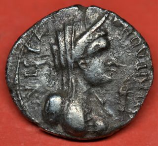 EXTREMELY RARE SILVER DENARIUS,  CIVIL WARS: PRO - VITELLIAN FORCES IN GAUL,  AD 69 3