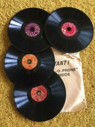 1968 Barbie Mattel - O - Phone Records (4 Double - Sided)