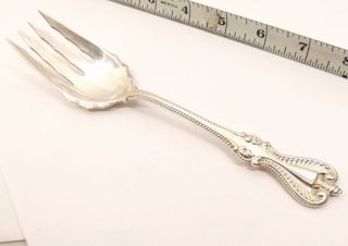 Antique Towle Sterling Silver Cold Meat Fork Old Colonial Pat 1895 Fish Serving