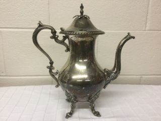 VINTAGE SILVER ON COPPER TEA POT WITH HALLMARKS early 1900’s 3