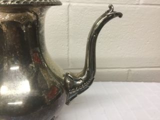 VINTAGE SILVER ON COPPER TEA POT WITH HALLMARKS early 1900’s 5