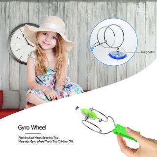 Flashing Led Magic Spinning Top Magnetic Gyro Wheel Track Toy Children Toys Gift