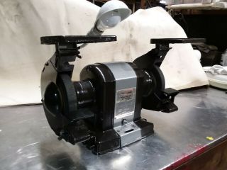 Vintage 1963 Craftsman 1/3 HP block bench grinder Model 397.  19580 3