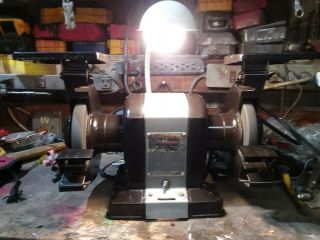Vintage 1963 Craftsman 1/3 HP block bench grinder Model 397.  19580 5
