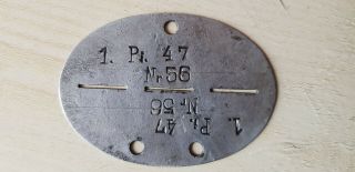 Ww2 German Dog Tag Disk,  Id Tag.  2