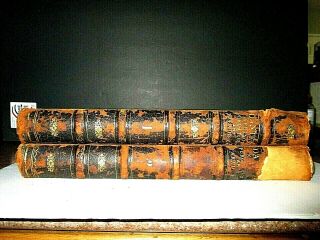 Antique 2 Volumes By Dante Alighieri With Illustrations Very Rare