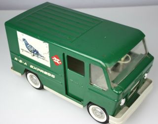 Vintage Buddy L R.  E.  A.  Railway Express Delivery Van Pressed Steel
