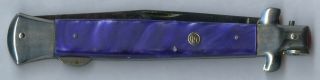 Edge Co.  Italy Vintage Stiletto 14.  5 Inch Very Large Folding Knife Pear Handle Os