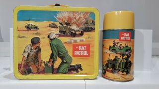 The Rat Patrol Lunchbox And Thermos 1967 Vintage