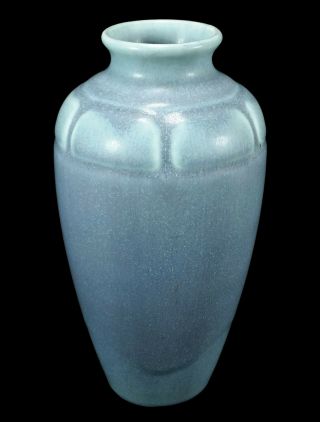 Fine Vintage 1930 Rookwood Ohio Art Pottery Vase 6 1/4 " Matte Blue Glaze 1821