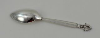 Georg Jensen Acanthus Sterling Silver Oval Soup Dessert Spoon - 6 7/8 