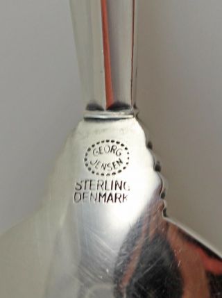 Georg Jensen Acanthus Sterling Silver Oval Soup Dessert Spoon - 6 7/8 