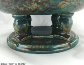 Vintage Art Deco Villeroy & Boch LUXEMBOURG Art Pottery Glazed Centerpiece Bowl 5