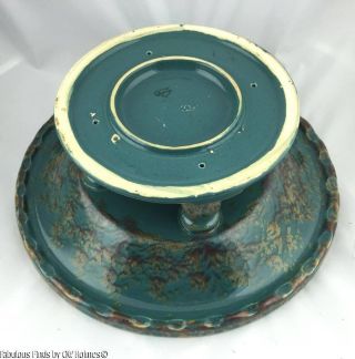 Vintage Art Deco Villeroy & Boch LUXEMBOURG Art Pottery Glazed Centerpiece Bowl 7