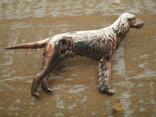 Sterling Silver Gun Dog Brooch / Tie Pin / Badge Pointer Retriever