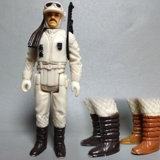Rare Vintage Star Wars Pbp Poch Black Boots Rebel Commander Complete Vg Con