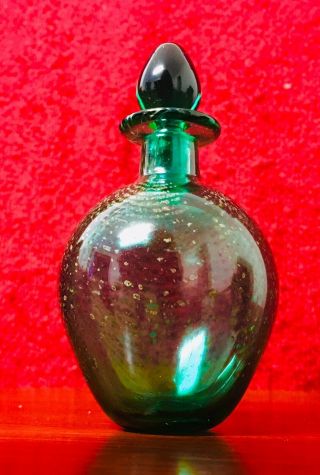 Vintage Perfume Bottle Australian Art Glass - Lesley Justin 1989