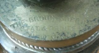 (2) Vintage Iron Embosser Seal Pitney Bowes Postage Meter Company Delaware 1921 4