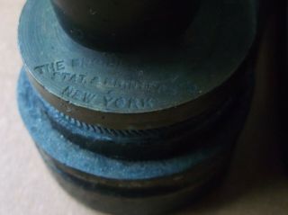 (2) Vintage Iron Embosser Seal Pitney Bowes Postage Meter Company Delaware 1921 5
