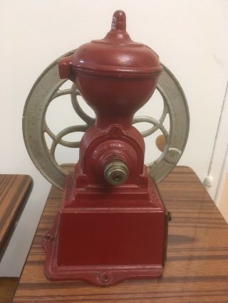 Antique Cast Iron Coffee Mill Grinder MFJ Patentado Spain Excel Cond 4