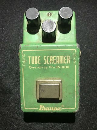 Vintage 1981 Ibanez Tubescreamer Ts - 808 W.  Rare Tl4558p Chip