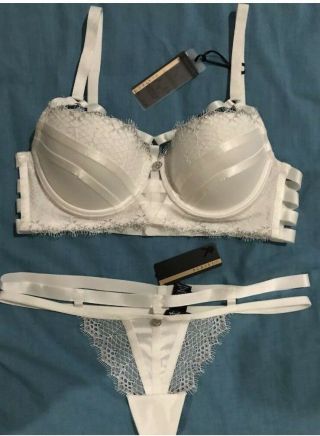 Bras N Things Vintage Playboy Argentina Push Up Bra,  Mini V Set Size 12dd/12