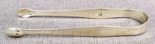 Lovely Solid Silver Sugar Tongs,  London C1790 40g