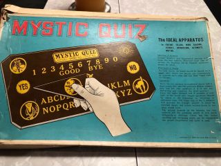 Mystic Quiz Talking Board Vintage