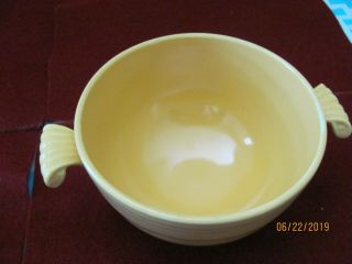 RARE VINTAGE FIESTA YELLOW COVERED ONION SOUP BOWL LID FIESTA WARE 6
