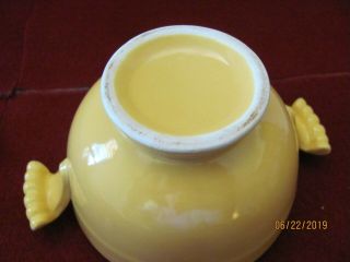 RARE VINTAGE FIESTA YELLOW COVERED ONION SOUP BOWL LID FIESTA WARE 7