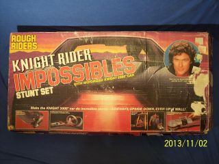 Vintage Knight Rider Kitt 2000 Impossibles Stunt Set Ljn 1982 David Hasselhoff